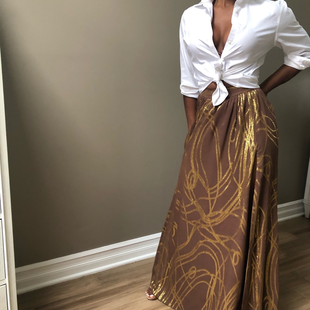 Rachel Zoe formal silk evening skirt - Picture 3 of 4